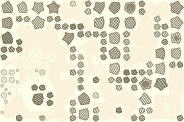 Fototapeta premium Abstract background full of stars and round shapes confetti