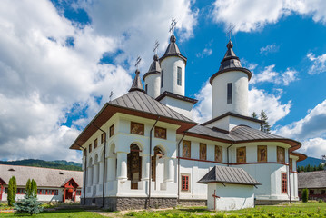 Fototapeta na wymiar Beautiful monastery Cheia in Brasov- Prahova, Romania