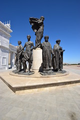 Sculptural group in the Independence Square in Astana, Kazakhstan