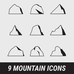 Mountain icons