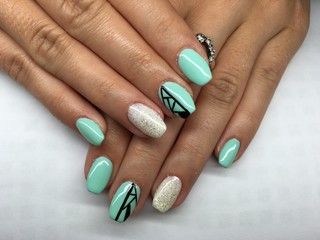 Nail art , manicure salon background