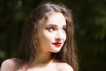 Naklejka premium nice girl