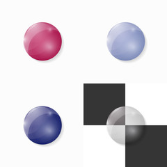 Transparent buttons