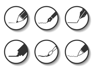 Writing articles icons