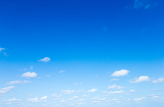 clouds in the blue sky