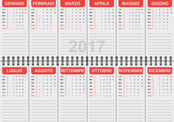 calendario italiano 2017