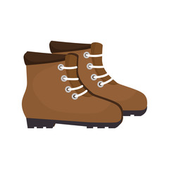 industrial construction boots shoes security equipment vector illustration