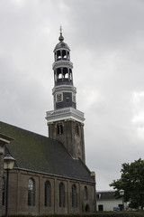 Obraz premium leaning tower of the church in aldeboarn