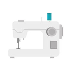 sewing machine, Tailoring and dressmaking, Equipment for fashion industry. Vector illustration
