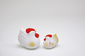 干支　酉年　//縁起の良い干支の置物