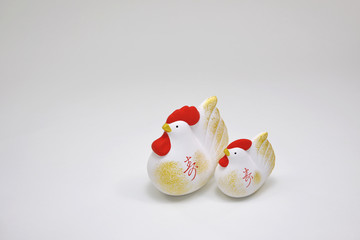 干支　酉年　//縁起の良い干支の置物