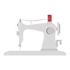 sewing machine, Tailoring and dressmaking, Equipment for fashion industry. Vector illustration