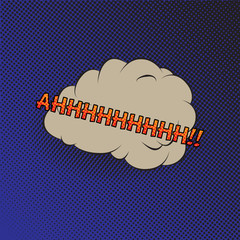 Colourful comic book style explosion vector effect