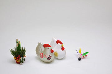 干支の置物　酉年