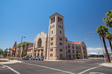Fototapeta na wymiar Old Church in downtown Phoenix Arizona