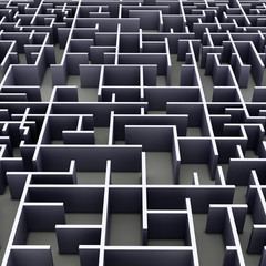 Obraz premium Labyrinth, 3d-illustration