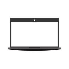 laptop screen computer technology and electronic device vector illustration