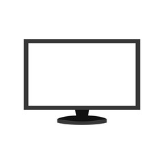 monitor pc computer screen device technology computer vector illustration isolated