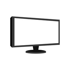 monitor pc computer screen device technology computer vector illustration isolated