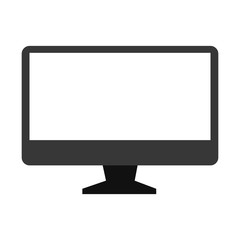 monitor pc computer screen device technology computer vector illustration isolated