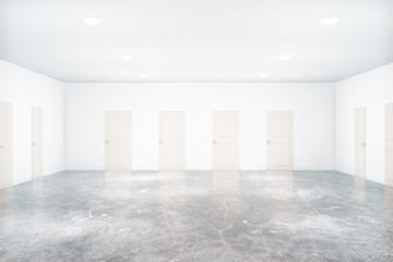 Interior with white doors