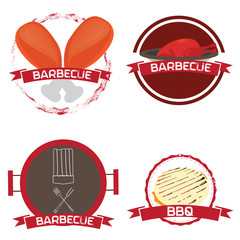 Set of barbecue illustrations