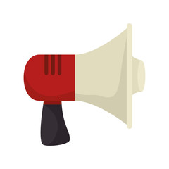 megaphone loud speaker audio and technology device. vector illustration