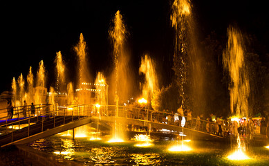 Fototapeta premium Dancing fountain in Batumi