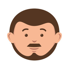 avatar man cartoon wearing casual clothes. vector illustration