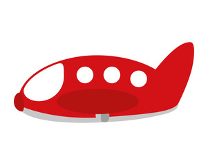 airplane fly vehicle isolated icon vector illustration design