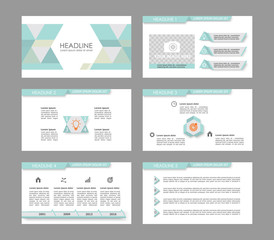 Infographic elements for presentation templates.