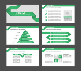 Infographic elements for presentation templates.