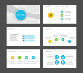 Fototapeta na wymiar Infographic elements for presentation templates.