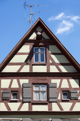 Beautiful village Dinkelsbuhl at the romantic Road in southern Germany