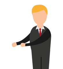 businessman avatar character isolated vector illustration design