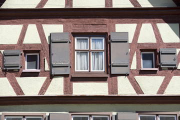 Beautiful village Dinkelsbuhl at the romantic Road in southern Germany