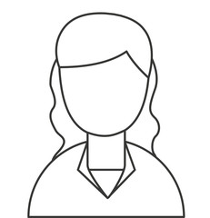 woman female isolated icon vector illustration design