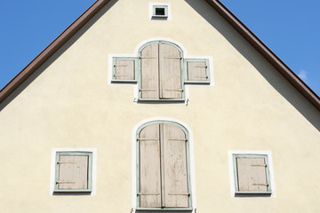 Beautiful village Dinkelsbuhl at the romantic Road in southern Germany