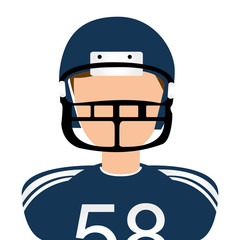 american football sport icon vector illustration design