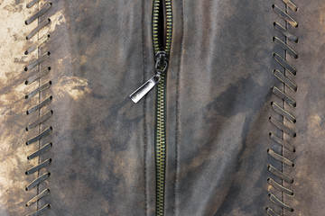 texture of an old brown leather