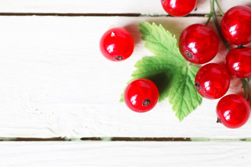 Naklejka na ściany i meble red currant berry background