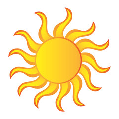 sun summer isolated icon vector illustration design vector illustration design