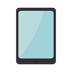digital tablet portable technology device. electronic gadget. vector illustration