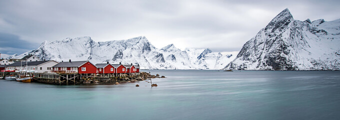 Lofoten islands in winter