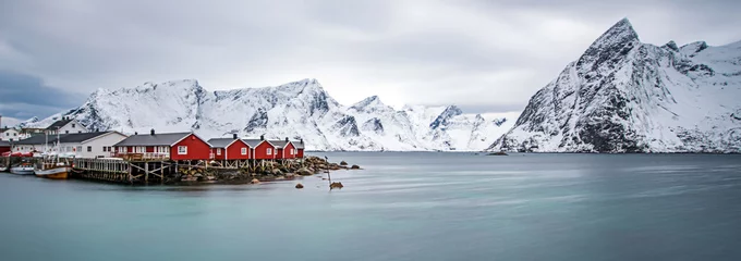 Photo sur Plexiglas Île Les îles Lofoten en hiver