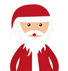 santa claus character isolated icon vector illustration design