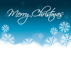 snowflake winter cold merry christmas snowfall frozen icon. Blue background. Vector illustration