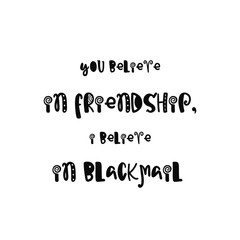 Hand drawn lettering poster