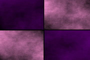 Black background with pink and purple rectangles