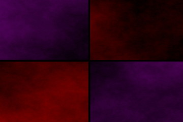 Black background with red and purple rectangles